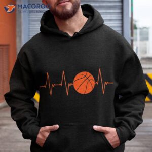 basketball heartbeat bball gift shirt hoodie