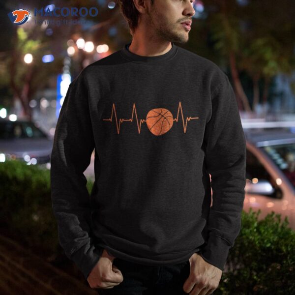 Basketball Heartbeat Bball Gift Shirt