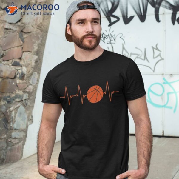 Basketball Heartbeat Bball Gift Shirt