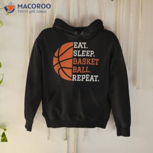 basketball player boy eat sleep repeat shirt hoodie