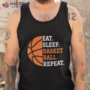 basketball player boy eat sleep repeat shirt tank top