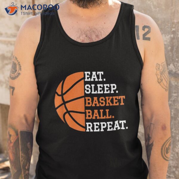 Basketball Player Boy Eat Sleep Repeat Shirt