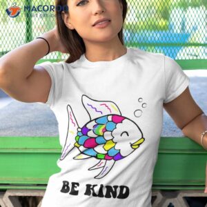 be kind rainbow fish teacher life teaching back to school shirt tshirt 1