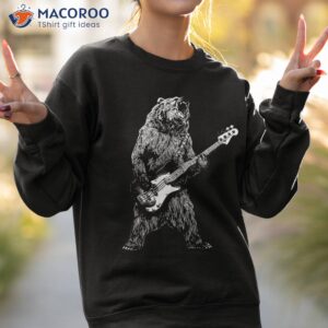 bear playing bass guitar shirt for animal sweatshirt 2