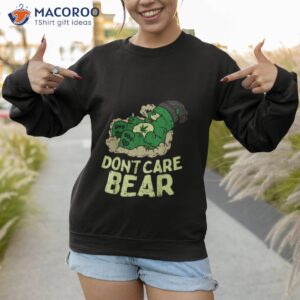 bear smoking weed funny weed 420 cannabis marijuana gift shirt sweatshirt 1