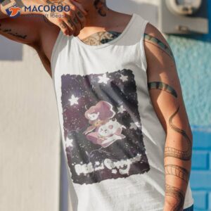bee and puppycat space flowers poster mineral wash shirt tank top 1