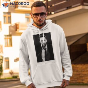 Ben Affleck Black And White Shirt