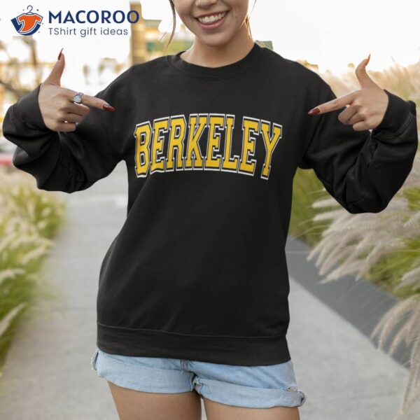 Berkeley California Ca Varsity Style Amber Text Shirt