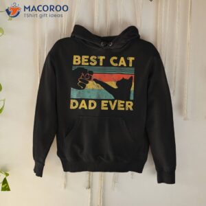 best cat dad ever daddy fist bump father s day vintage shirt hoodie