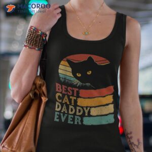 best cat dad ever funny daddy vintage father s day s shirt tank top 4