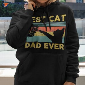 Best Cat Dad Ever Shirt Funny Daddy Vintage Fathers Day