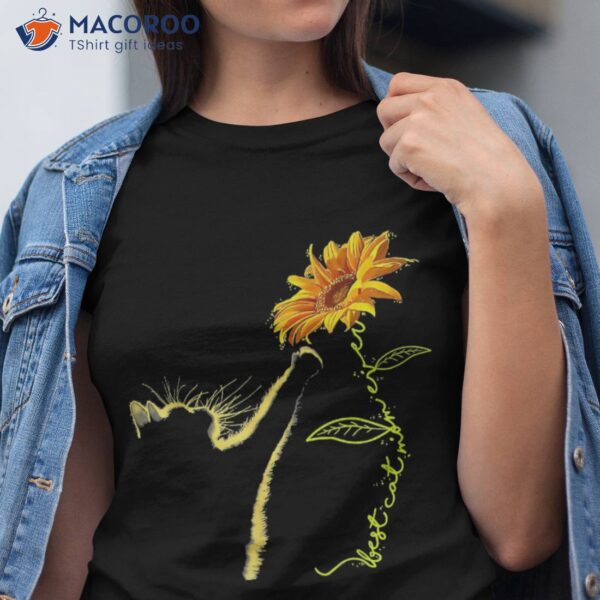 Best Cat Mom Ever Sunflower Mother’s Day Gifts For Lover Shirt