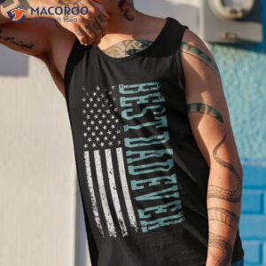 best dad ever fathers day american flag father daddy tee shirt tank top 1