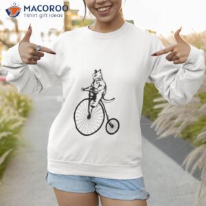 bicycle cat shirt sweatshirt 1