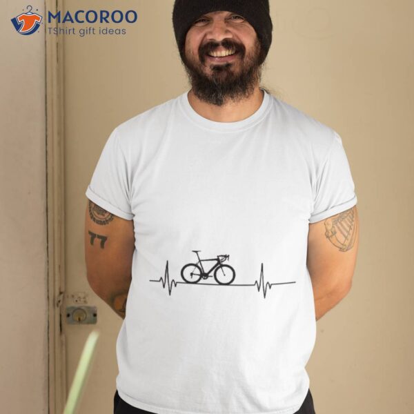 Bicycle Cycling Heartbeat Shirt