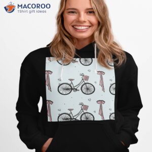 bicycle pattern shirt hoodie 1