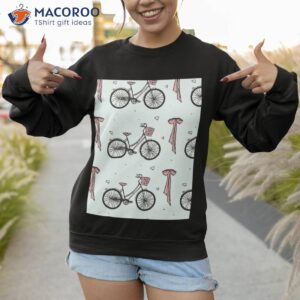 bicycle pattern shirt sweatshirt 1