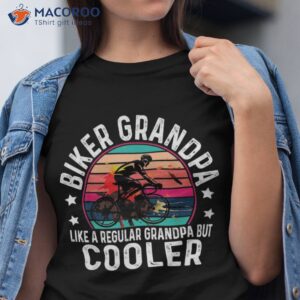 biker grandpa like a regular cyclist riding humor shirt tshirt