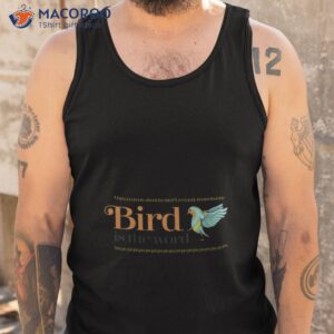bird is the word song of the trashmen shirt tank top