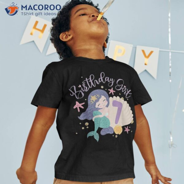 Birthday Girl 7th Mermaid 7 Years Old Shirt