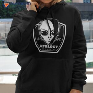 black and white design ufology shirt hoodie 2