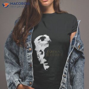 black and white gordon lightfoot silhouette shirt tshirt 2