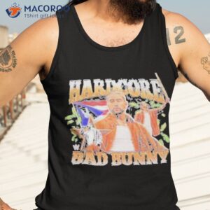 black bad bunny hardcore shirt tank top 3