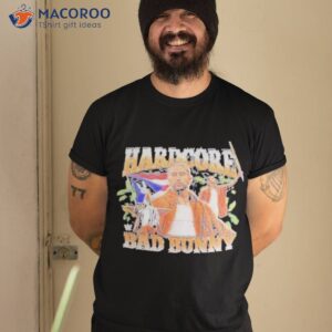 black bad bunny hardcore shirt tshirt 2