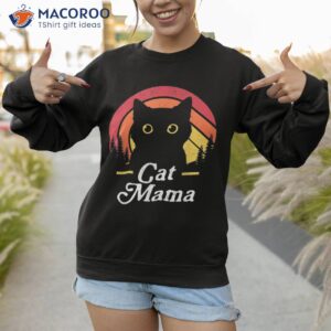 black cat mom mama retro wildlife happy mother s day 2023 shirt sweatshirt 1