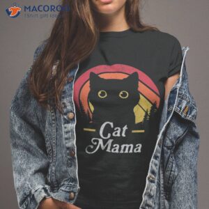 black cat mom mama retro wildlife happy mother s day 2023 shirt tshirt 2