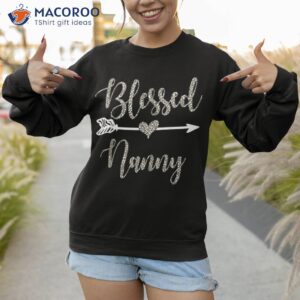 blessed nanny mother amp acirc amp 128 amp 153 s day 2023 grandma leopard shirt sweatshirt 1