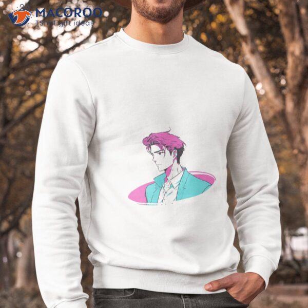 Blue And Purple Chill Anime Boy Shirt