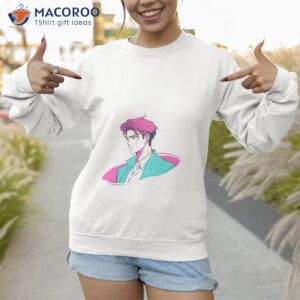 blue and purple chill anime boy shirt sweatshirt