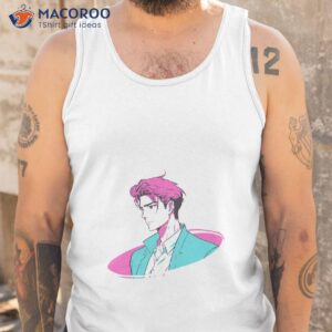 blue and purple chill anime boy shirt tank top 1