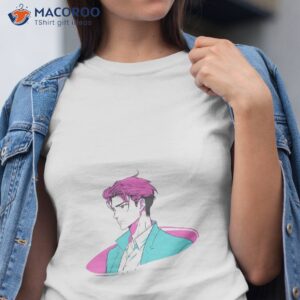 blue and purple chill anime boy shirt tshirt