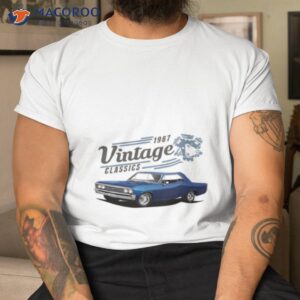 blue chevelle car 1967 vintage classic shirt tshirt