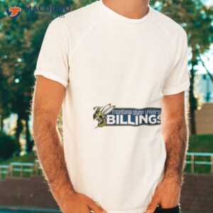 blue logo montana state billings yellowjackets shirt tshirt