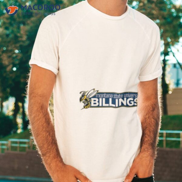 Blue Logo Montana State Billings Yellowjackets Shirt