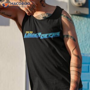 blue vintage logo star trek lower decks shirt tank top 1