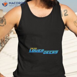 blue vintage logo star trek lower decks shirt tank top 3