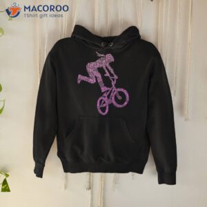 bmx rider girl bike bicycle stunt racing kids girls shirt hoodie