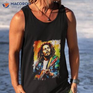 bob marley love and rock signature shirt tank top