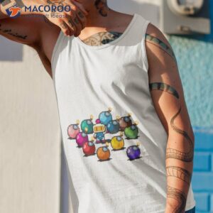 bomberman rainbow bombs pixel art shirt tank top 1