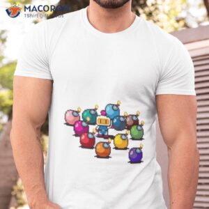 Bomberman Rainbow Bombs Pixel Arshirt
