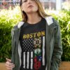 Boston City Of Champion American Flag Shirt