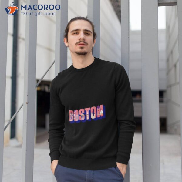 Boston City Sky Retro Logo Shirt