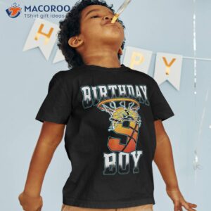 boy 9 years old birthday gifts basketball person shirt tshirt