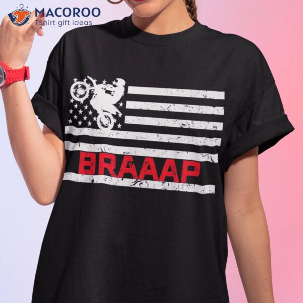 Braaap Vintage Usa American Flag Tee Shirt