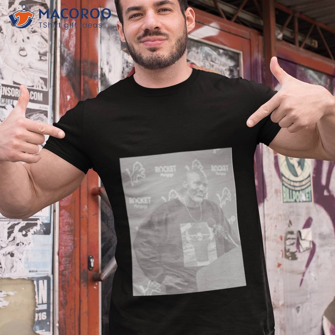 Detroit Lions Brad Holmes Wearing A Shirt Of Dan Campbell Photo Shirt,  hoodie, sweater, long sleeve and tank top