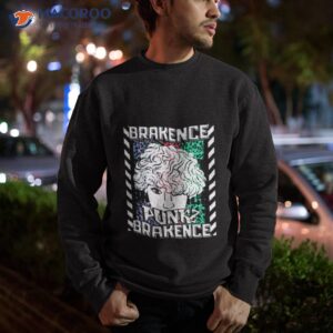 brakence retro multiple texts colors white tone punk2 shirt sweatshirt